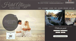 Desktop Screenshot of hotelalbizzia34.com