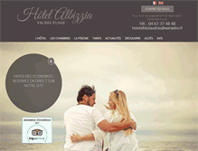 Tablet Screenshot of hotelalbizzia34.com